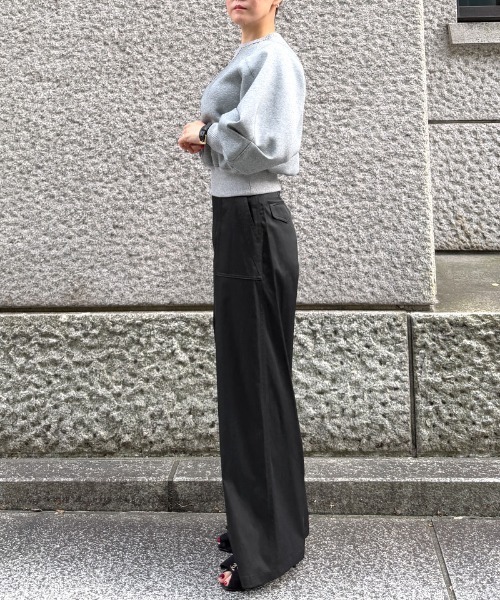 JENNE（ジェンヌ）の「日本製シルクタッチキュプラコットンパンツ（その他パンツ・レディース・ブラック/シャンパン・LARGE/MEDIUM/SMALL）」の4枚目の写真