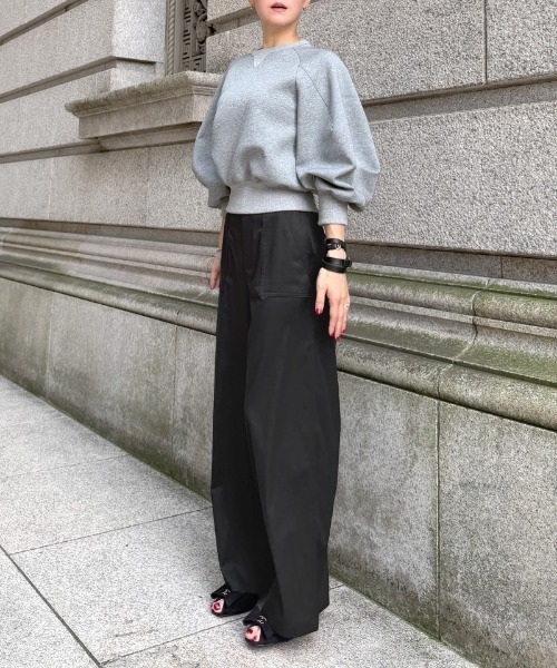 JENNE（ジェンヌ）の「日本製シルクタッチキュプラコットンパンツ（その他パンツ・レディース・ブラック/シャンパン・LARGE/MEDIUM/SMALL）」の8枚目の写真