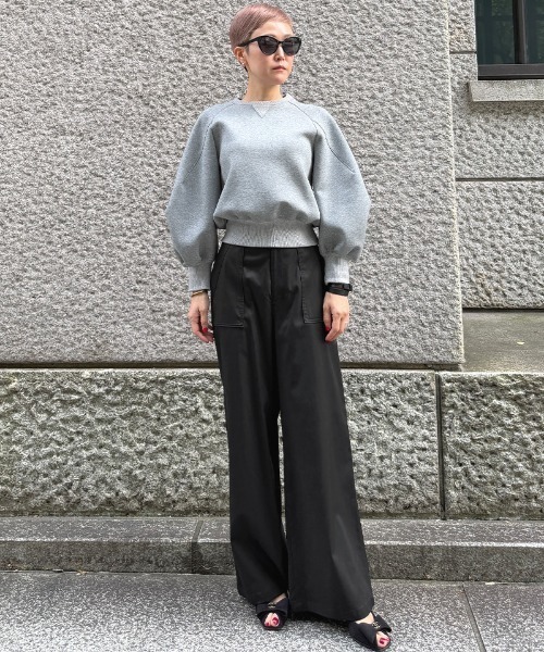 JENNE（ジェンヌ）の「日本製シルクタッチキュプラコットンパンツ（その他パンツ・レディース・ブラック/シャンパン・LARGE/MEDIUM/SMALL）」の9枚目の写真