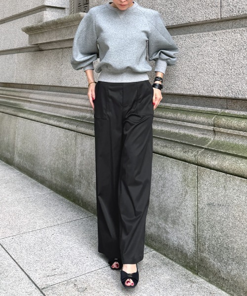JENNE（ジェンヌ）の「日本製シルクタッチキュプラコットンパンツ（その他パンツ・レディース・ブラック/シャンパン・LARGE/MEDIUM/SMALL）」の10枚目の写真