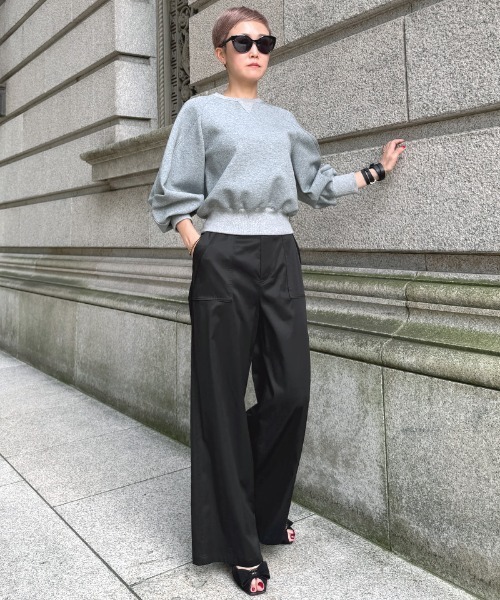 JENNE（ジェンヌ）の「日本製シルクタッチキュプラコットンパンツ（その他パンツ・レディース・ブラック/シャンパン・LARGE/MEDIUM/SMALL）」の12枚目の写真