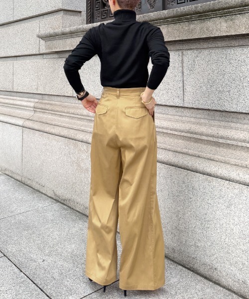 JENNE（ジェンヌ）の「日本製シルクタッチキュプラコットンパンツ（その他パンツ・レディース・ブラック/シャンパン・LARGE/MEDIUM/SMALL）」の15枚目の写真
