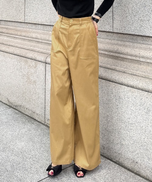 JENNE（ジェンヌ）の「日本製シルクタッチキュプラコットンパンツ（その他パンツ・レディース・ブラック/シャンパン・LARGE/MEDIUM/SMALL）」の20枚目の写真