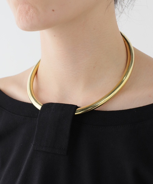 journal standard L'essage(ジャーナルスタンダードレサージュ)の「DARKPARK/ダークパーク ERIN-NECKLACE OFF SHOULDER TOP オフショルダートップス(Tシャツ/カットソー・レディース・ホワイト/ブラック・X-SMALL)」の11枚目の写真