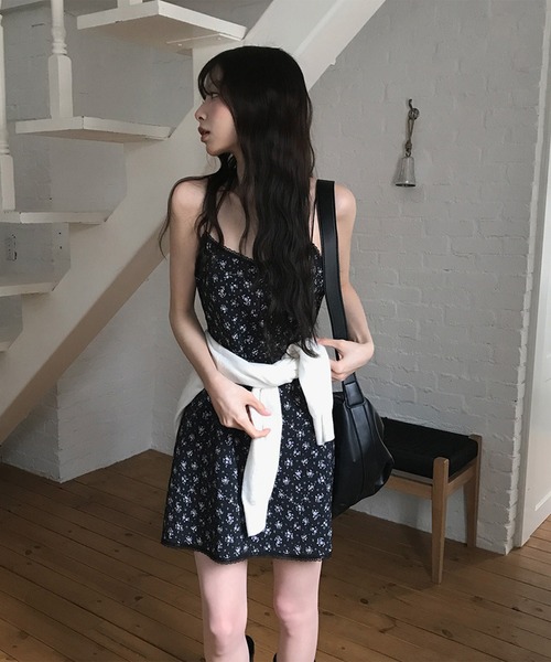 leune（ルネ）の「小花柄キャミワンピース（ワンピース・レディース・ブラック/アイボリー・FREE）」の20枚目の写真