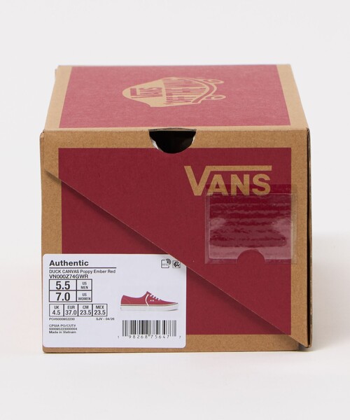 VANS(バンズ)の「【WEB限定】<VANS>オーセンティック ダックキャンバス スニーカー(スニーカー・レディース・ワイン・6/6h/5h/5/7)」の14枚目の写真