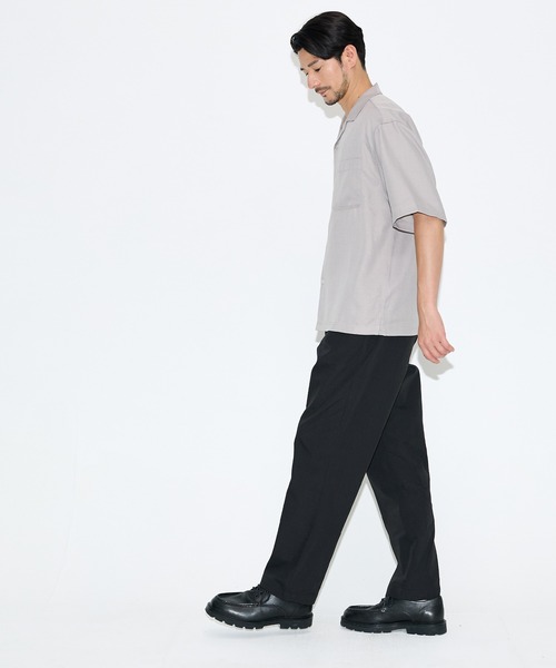 coca（coca）（コカ）の「リネンブレンドブロードテーパードイージーパンツ（スラックス・メンズ・アイボリー/ブラック・XL/L/M）」の10枚目の写真