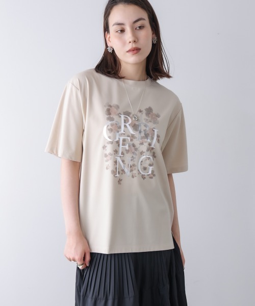 Bou Jeloud（ブージュルード）の「箔×レオパＴシャツ（Tシャツ/カットソー・レディース・オフホワイト/ブラック/グレイッシュベージュ・FREE）」の11枚目の写真