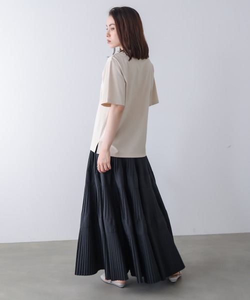 Bou Jeloud（ブージュルード）の「箔×レオパＴシャツ（Tシャツ/カットソー・レディース・オフホワイト/ブラック/グレイッシュベージュ・FREE）」の4枚目の写真