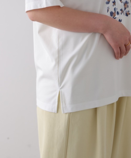 Bou Jeloud（ブージュルード）の「箔×レオパＴシャツ（Tシャツ/カットソー・レディース・オフホワイト/ブラック/グレイッシュベージュ・FREE）」の20枚目の写真