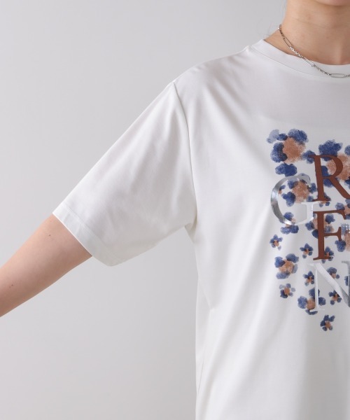 Bou Jeloud（ブージュルード）の「箔×レオパＴシャツ（Tシャツ/カットソー・レディース・オフホワイト/ブラック/グレイッシュベージュ・FREE）」の19枚目の写真