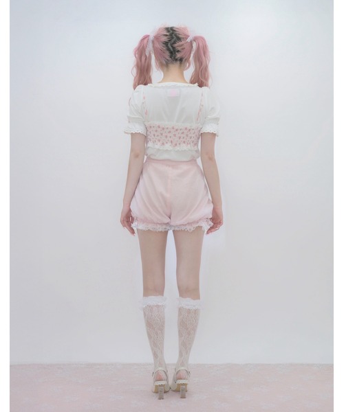 Fiorforte(フィオルフォルテ)の「petit rose bralette tops(キャミソール・レディース・マルチ/ピンク・FREE)」の11枚目の写真