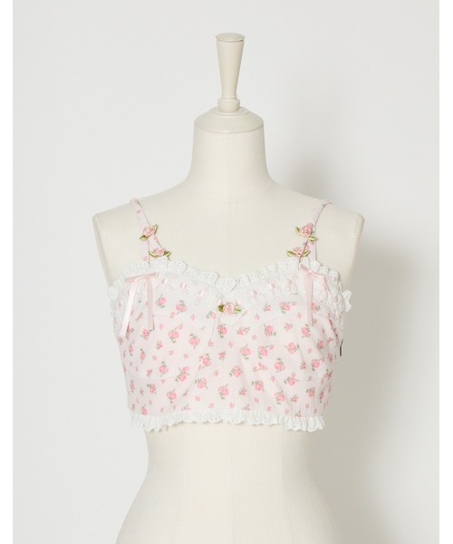 Fiorforte(フィオルフォルテ)の「petit rose bralette tops(キャミソール・レディース・マルチ/ピンク・FREE)」の12枚目の写真