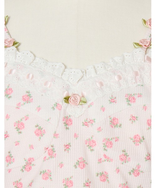 Fiorforte(フィオルフォルテ)の「petit rose bralette tops(キャミソール・レディース・マルチ/ピンク・FREE)」の17枚目の写真