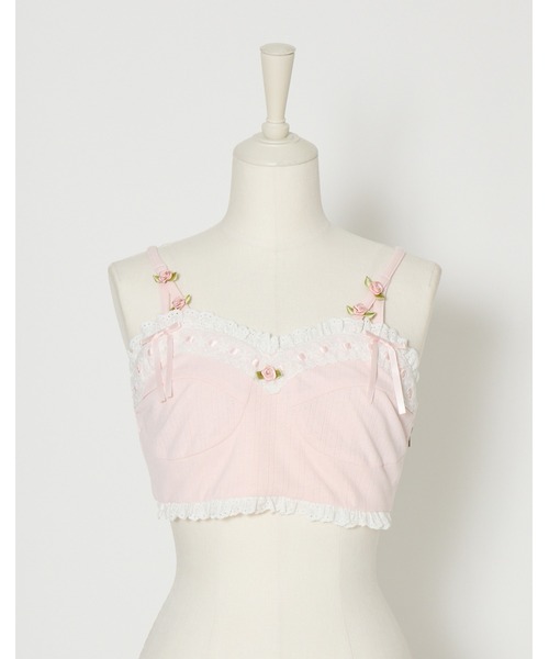 Fiorforte(フィオルフォルテ)の「petit rose bralette tops(キャミソール・レディース・マルチ/ピンク・FREE)」の21枚目の写真