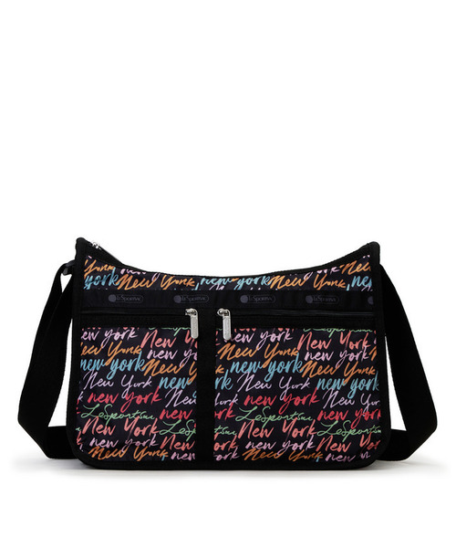 LeSportsac(レスポートサック)の「DELUXE EVERYDAY BAG NYCスクリプトブラック(ショルダーバッグ・レディース・ブラック・FREE)」の4枚目の写真