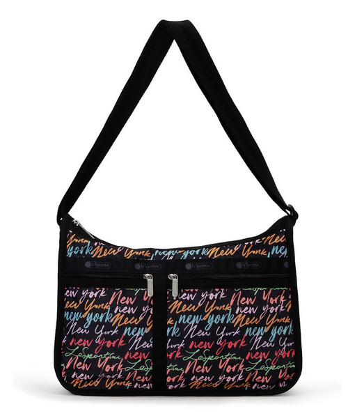 LeSportsac(レスポートサック)の「DELUXE EVERYDAY BAG NYCスクリプトブラック(ショルダーバッグ・レディース・ブラック・FREE)」の8枚目の写真