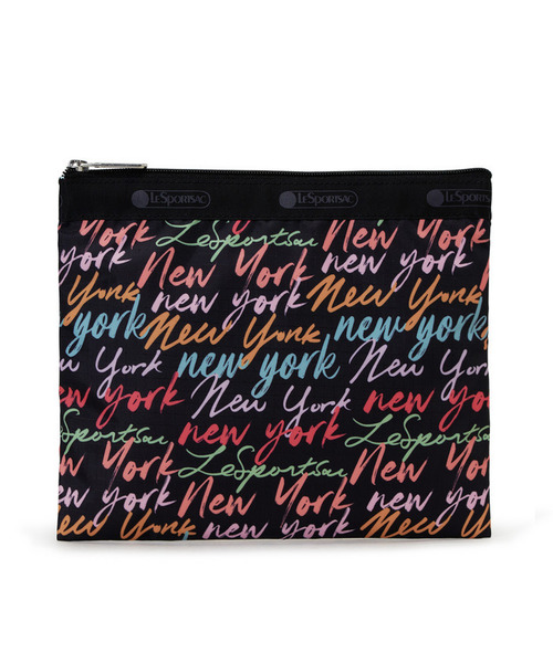 LeSportsac(レスポートサック)の「DELUXE EVERYDAY BAG NYCスクリプトブラック(ショルダーバッグ・レディース・ブラック・FREE)」の9枚目の写真
