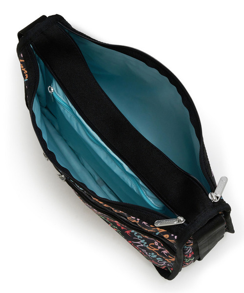 LeSportsac(レスポートサック)の「DELUXE EVERYDAY BAG NYCスクリプトブラック(ショルダーバッグ・レディース・ブラック・FREE)」の10枚目の写真