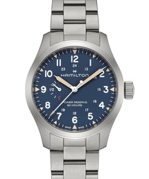 HAMILTON [ハミルトン] 腕時計 Khaki Field （カーキ フィールド） Power Reserve メカニカル 機械式 40MM ブルー×シルバー