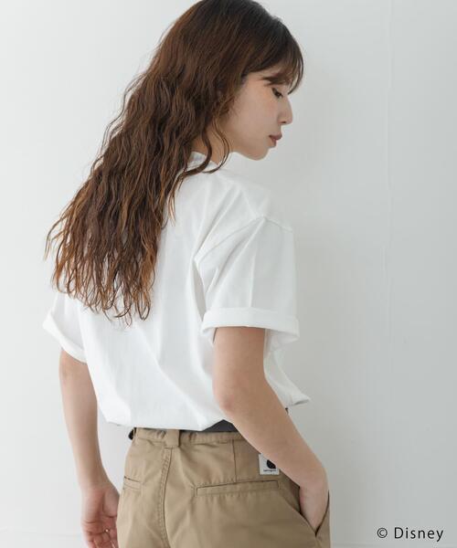 URBAN RESEARCH Sonny Label(アーバンリサーチサニーレーベル)の「別注/DISNEY/ポケット付きTシャツ(Tシャツ/カットソー・レディース・ベージュ/オフホワイト/チャコールグレー・FREE)」の8枚目の写真