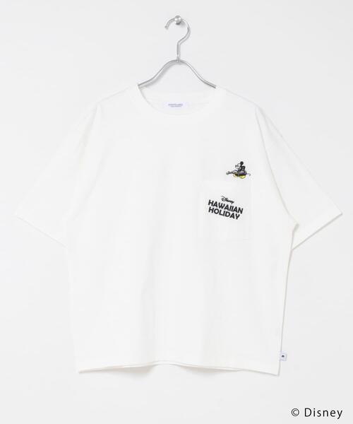 URBAN RESEARCH Sonny Label(アーバンリサーチサニーレーベル)の「別注/DISNEY/ポケット付きTシャツ(Tシャツ/カットソー・レディース・ベージュ/オフホワイト/チャコールグレー・FREE)」の11枚目の写真