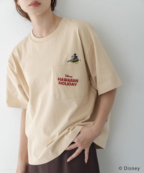 URBAN RESEARCH Sonny Label(アーバンリサーチサニーレーベル)の「別注/DISNEY/ポケット付きTシャツ(Tシャツ/カットソー・レディース・ベージュ/オフホワイト/チャコールグレー・FREE)」の22枚目の写真