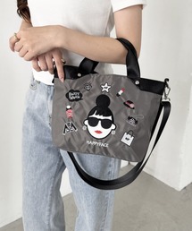 エマ新刺繍2WAYショルダーGY