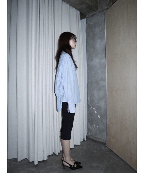 CladdA(クラタ)の「back banding shirt(シャツ/ブラウス・レディース・ライトブルー・FREE)」の7枚目の写真