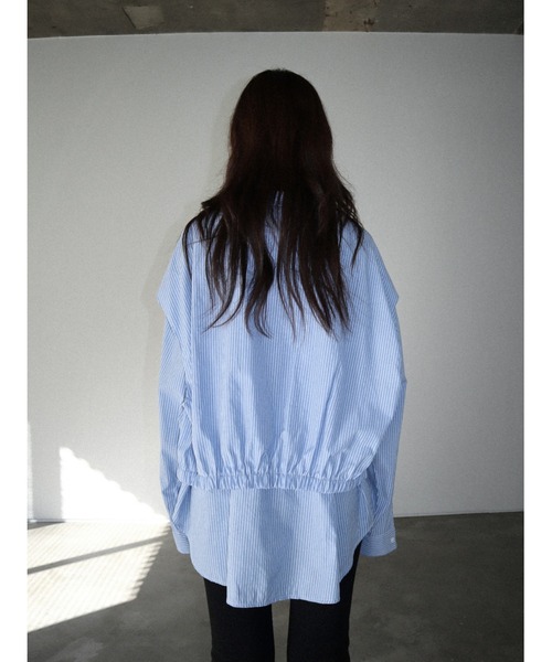 CladdA(クラタ)の「back banding shirt(シャツ/ブラウス・レディース・ライトブルー・FREE)」の10枚目の写真