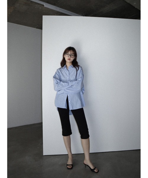 CladdA(クラタ)の「back banding shirt(シャツ/ブラウス・レディース・ライトブルー・FREE)」の14枚目の写真