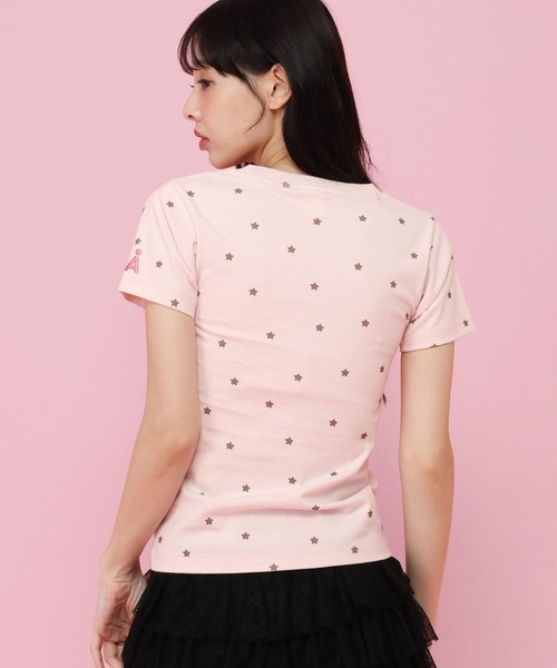 ALAND(エーランド)の「【ハローキティ】ラインストーンチビTシャツ(Tシャツ/カットソー・レディース・ホワイト/ピンク・FREE)」の10枚目の写真