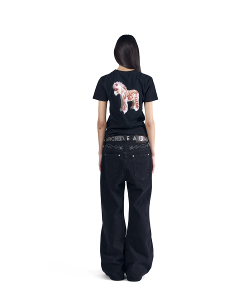 AAKAM（アーカム）の「AKM ホースハーフトップ（ブラック）（Tシャツ/カットソー・レディース・その他・1/2/3）」の6枚目の写真
