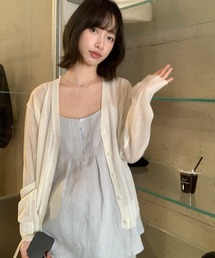 リネンライクフレアキャミソール