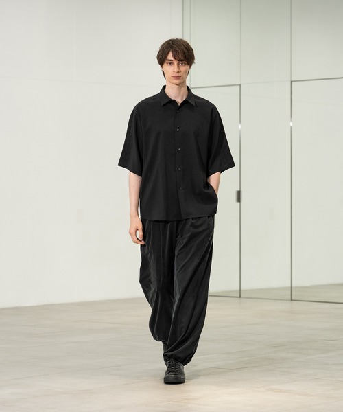 CITY TOKYO(シティトウキョウ)の「【CITY TOKYO/シティートーキョー】Cool-flex リラックスシャツ(シャツ/ブラウス・メンズ・カーキ/ブラック・1/2)」の7枚目の写真
