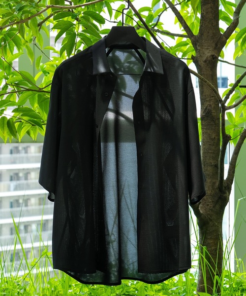 CITY TOKYO(シティトウキョウ)の「【CITY TOKYO/シティートーキョー】Cool-flex リラックスシャツ(シャツ/ブラウス・メンズ・カーキ/ブラック・1/2)」の11枚目の写真