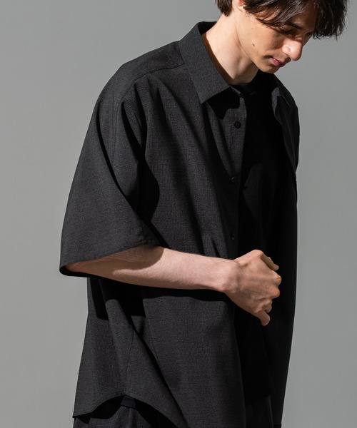 CITY TOKYO(シティトウキョウ)の「【CITY TOKYO/シティートーキョー】Cool-flex リラックスシャツ(シャツ/ブラウス・メンズ・カーキ/ブラック・1/2)」の15枚目の写真