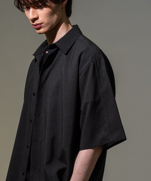 CITY TOKYO(シティトウキョウ)の「【CITY TOKYO/シティートーキョー】Cool-flex リラックスシャツ(シャツ/ブラウス・メンズ・カーキ/ブラック・1/2)」の16枚目の写真