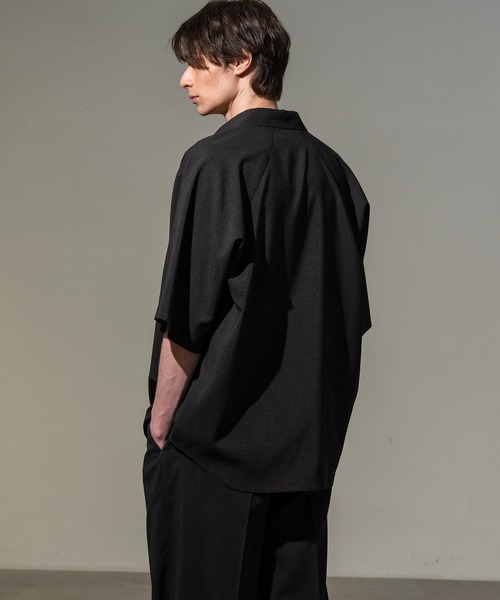 CITY TOKYO(シティトウキョウ)の「【CITY TOKYO/シティートーキョー】Cool-flex リラックスシャツ(シャツ/ブラウス・メンズ・カーキ/ブラック・1/2)」の14枚目の写真