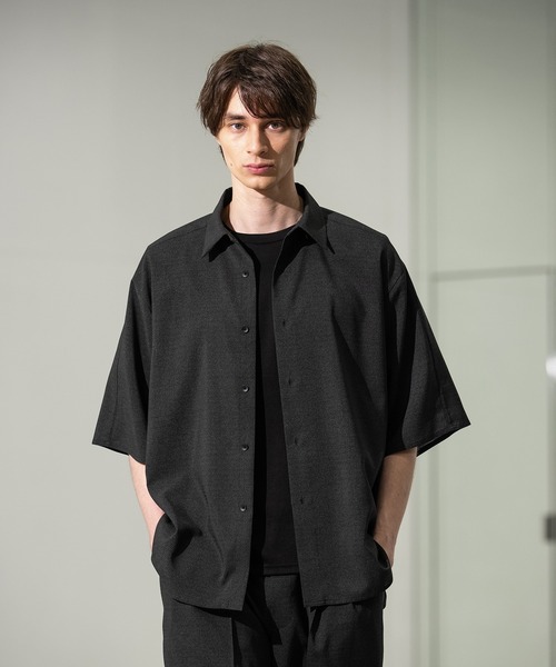 CITY TOKYO(シティトウキョウ)の「【CITY TOKYO/シティートーキョー】Cool-flex リラックスシャツ(シャツ/ブラウス・メンズ・カーキ/ブラック・1/2)」の12枚目の写真