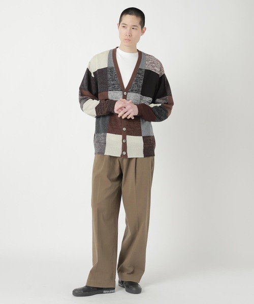 ZUCCa（ズッカ）の「COLOR BLOCK KNIT / ニットカーディガン（カーディガン/ボレロ・レディース・グレー/ライトブルー・M size/XL）」の6枚目の写真