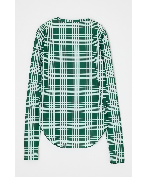 nagonstans(ナゴンスタンス)の「compact long-sleeves t-shirt(Tシャツ/カットソー・レディース・アイボリー/グリーン・MEDIUM)」の4枚目の写真