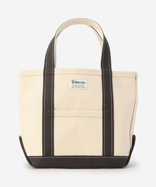 ORCIVAL（オーシバル）の「ORCIVAL | キャンバストートバッグ 小 UNISEX（トートバッグ・レディース・ホワイト系その他5/B/ブルー系その他5/C/カーキ系1/A・-）」の2枚目の写真
