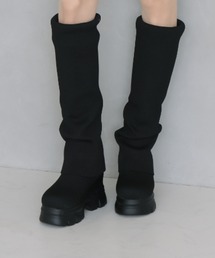 厚底ニットソックスロングブーツ ZOZOTOWN+オフィシャルサイト限定商品
