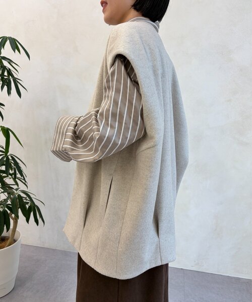 Jena espace merveilleux(ジェナ エスパスメルヴェイユ)の「ダブルストライプシャツ(シャツ/ブラウス・レディース・ブルー/モカ/キャメル・FREE)」の5枚目の写真