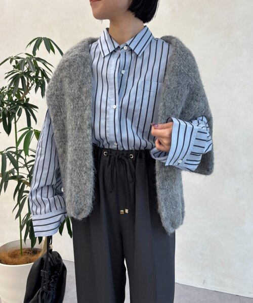 Jena espace merveilleux(ジェナ エスパスメルヴェイユ)の「ダブルストライプシャツ(シャツ/ブラウス・レディース・ブルー/モカ/キャメル・FREE)」の11枚目の写真