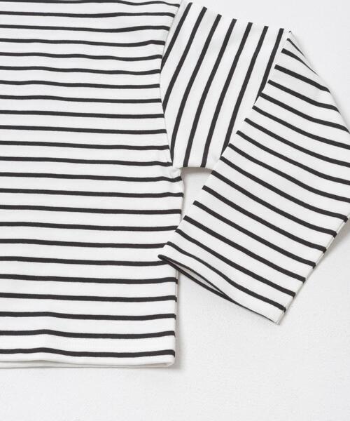 FORK&SPOON(フォークアンドスプーン)の「FORK&SPOON クロップドボートネックボーダー(Tシャツ/カットソー・レディース・アイボリー/オフホワイト・1)」の12枚目の写真