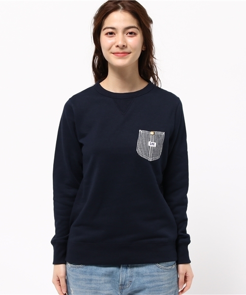 Lee（リー）の「【Lee×CIAOPANICTYPY】コラボデニムポケットスウェットプルオーバー（スウェット・レディース・ホワイト/グレー/ネイビー・FREE）」の11枚目の写真