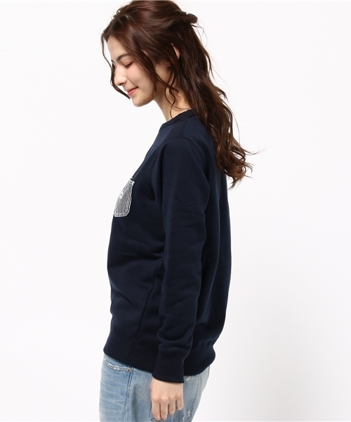 Lee（リー）の「【Lee×CIAOPANICTYPY】コラボデニムポケットスウェットプルオーバー（スウェット・レディース・ホワイト/グレー/ネイビー・FREE）」の5枚目の写真