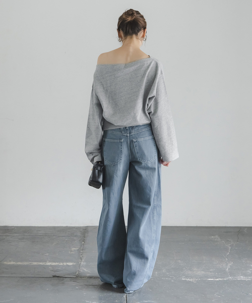 CLOSED(クローズド)の「CLOSED/クローズド Off-shoulder sweatshirt(Tシャツ/カットソー・レディース・ライトグレー・SMALL)」の12枚目の写真
